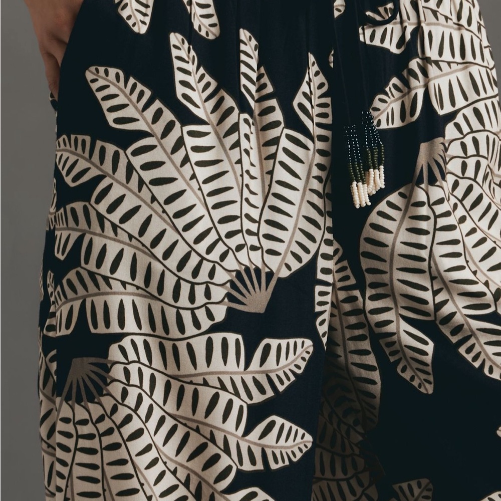 FARM Rio x Anthropologie Palm pull on Wide Leg Pants - Picture 3 of 8